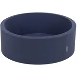 KiddyMoon Bällebad 90X30cm/KEINE Bälle Bällepool Ohne Bälle Für Babys Kinder Rund, Dunkelblau