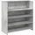 vidaXL Empfangstheke Betongrau 100x50x103,5 cm Holzwerkstoff