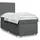 vidaXL Boxspringbett 140 x 200 cm Dunkelgrau