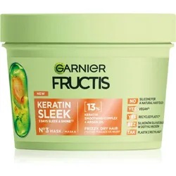 Garnier Fructis Keratin Sleek Maske für die Haare mit Keratin und Arganöl 370 ml