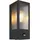 GLOBO Außenleuchte Metall Glas 120 x 320 mm mit Bewegungsmelder schwarz