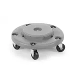 amerbox Wagen für Abfalleimer rund 120 l Grau