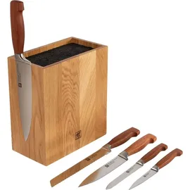Zwilling Vier Sterne Messerblock 6-tlg. Braun