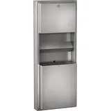 KWC AR Papier-Seifen-Handtuch-Kombi, RODAN, Edelstahl, 413x1148x173 mm, Aufputz