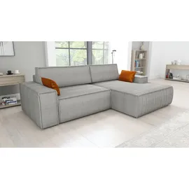 mebloland Ecksofa TOR mit Schlaffunktion. Farbe: Grey. - Grau