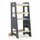 Relaxdays Lernturm 90 x 40 x 44 cm Holz anthrazit/natur