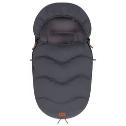 fillikid Winterfußsack Nuptse Samststoff grau