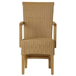MiaMöbel Rattan Armlehnstuhl 'Larissa' 51 x 57 x 98 cm natur 2 St.