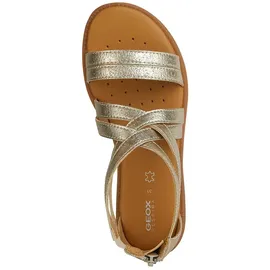 GEOX J Karly Girl Sandal, Platinum, 36 EU