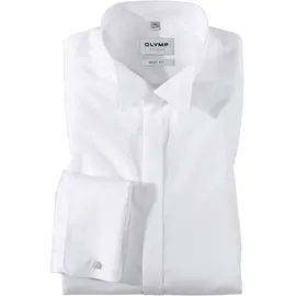 Olymp Herren, Smokinghemd weiß, weiß, NOS