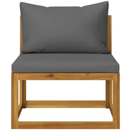 vidaXL 11-tlg. Garten-Lounge-Set mit Auflagen Massivholz Akazie