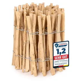 Garronda Staketenzaun 500 x 50 cm Braun/Holz