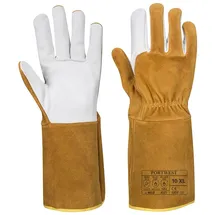 PORTWEST Tig Ultra Schweißerschutz Handschuh, Größe: L, Farbe: Braun, A521BRRL