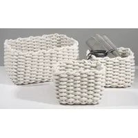 CASANOVA Korb COTTON weiß (BHT 16x16x23 cm) - weiß