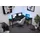Möbelsystem L-förmiger Gaming Desk mit LED-Beleuchtung schwarz