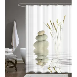 luxuskollektion Duschvorhang 120 x 200 cm Wellness Stone