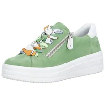 remonte Plateausneaker Damen Weite E Grün/Weiß 39