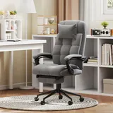 Vinsetto Bürostuhl Polyester Grau