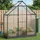 vidaXL Gewächshaus Alu Anthrazit Blankglas 0 mm 1,16 m2