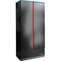 X Rocker Kleiderschrank mit 2 Türen, Schublade und LED-Beleuchtung