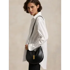 Ralph Lauren ID Collection Small Schultertasche Leder Black