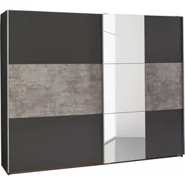 Rauch Prenzlau 218 x 210 x 59 cm graumetallic/beton-optik