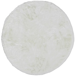 SCHÖNER WOHNEN KOLLEKTION Kunstfellteppich »Tender«, Ø 120 cm, rund, Polyester - weiss