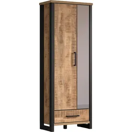Home Affaire Enna Garderobenschrank 73 x 39 x 195 cm orange schwarz