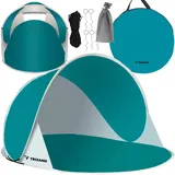 Strandmuschel Pop Up Wind- und UV-Schutz Wurfzelt Baby Kinder Erwachsene 23856