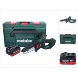 Metabo MS 18 LTX 15 Akku Gehölzsäge 18 V 15 cm 5 m/s + 1x Akku 5,5 Ah + metaBOX - ohne Ladegerät