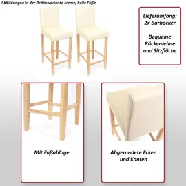 MCW Barhocker Cesena 2er-Set 2er Set Schwarz