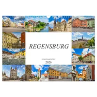 Calvendo Regensburg Stadtansichten (Wandkalender 2026 DIN A3 quer), CALVENDO