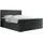 MKS Boxspringbett, KING DOREN 160/200 Dunkelgrau Struktur - H3