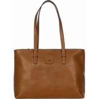 Bric's Life Pelle Vittoria Shopper Tasche 35 cm cognac