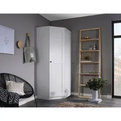 Eckkleiderschrank RAUCH "Skagen", weiß, B:85cm H:197cm T:72cm, Holzwerkstoff, Schränke, Eckkleiderschrank, im Landhaus-Stil