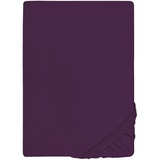 Biberna 0077144 Feinjersey 180 x 200 - 200 x 200 cm dunkelviolett