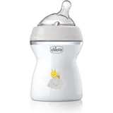 Chicco Natural Feeling Anti-Kolik Babyflasche für 2+ Monate, 250 ml, mit Weichem Silikonsauger und Doppelventil, Natürliches und Instinktives Gefühl beim Saugen, Kunststoffflasche