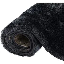 Snapstyle Hochflor Shaggy Teppich Mix Anthrazit, in 24 Größen