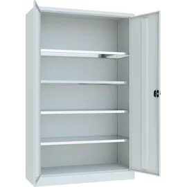 Stier Flügeltürenschrank, 1950x1200x500 mm, 4 Böden verzinkt, RAL 7035