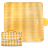 Yarteim Outdoor Picknickdecke, Campingdecke Wasserdicht, Picnic Blanket mit Tragegriff Faltbare, Stranddecke, Picknick Matte, Kariert Picknick Decke für Wandern, Reisen, Outdoor, Camping, Parks