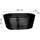Relaxdays Hochbeet 160 x 80 x 80 cm Schwarz