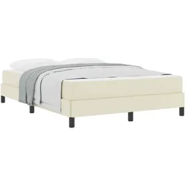 vidaXL Bett 140 x 200 cm Creme