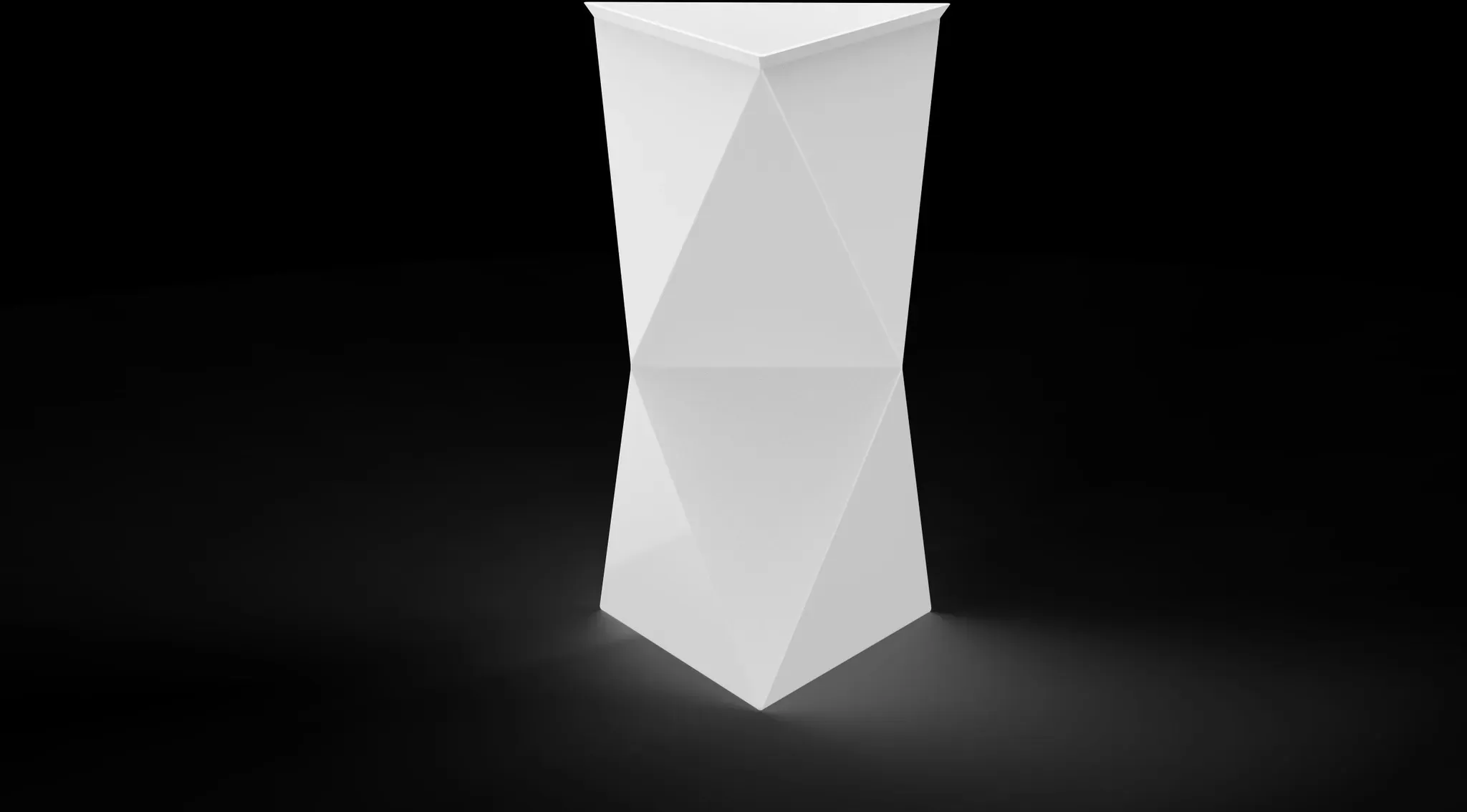Glassdesign SPAZIO Säulenwaschtisch   VetroFreddo mit AntiScratch - weiß glänzend
