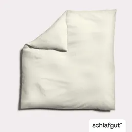 schlafgut Knitted Jersey Uni Gelb 140 x 200 cm + 80 x 80 cm