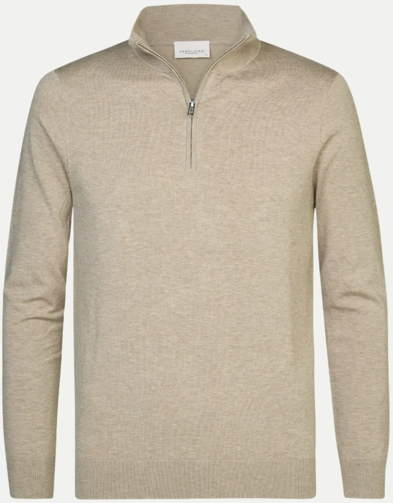 Halfzip Pullover Beige XL