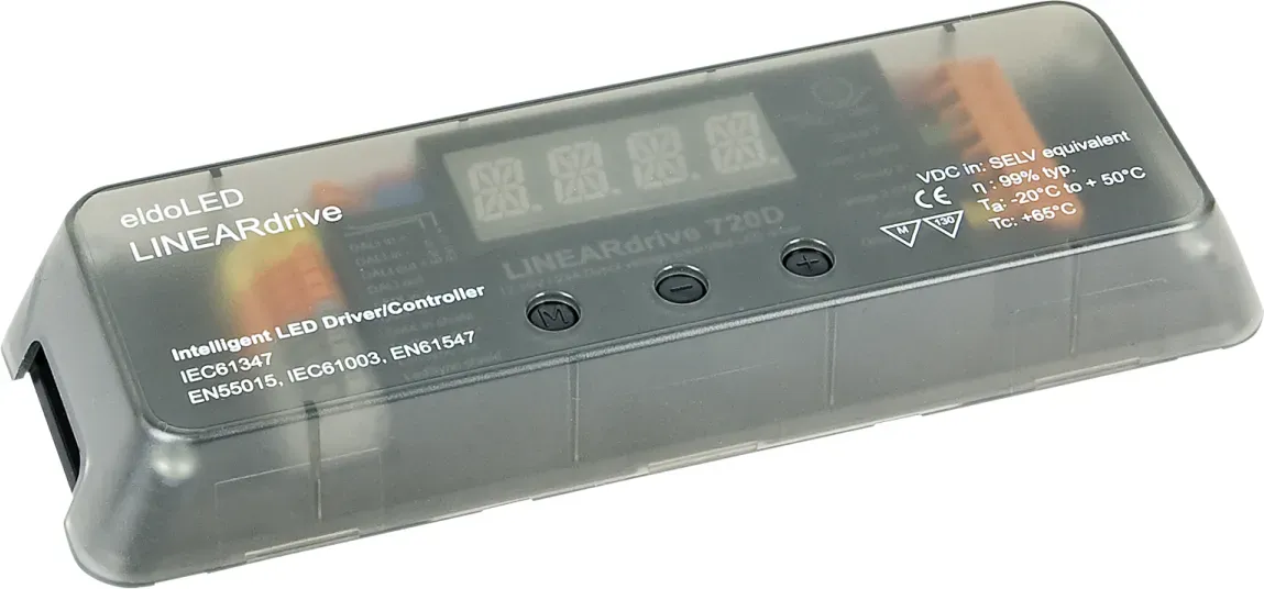 EldoLED LINEARdrive Constant Voltage eldoLED LIN720D DALI/DMX 4 Kanäle 4 Ausgänge. 6A/Ch