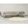 OTTO home Wohnlandschaft XXL Sofa Oland, Struktur, Flachgewebe, Luxus-Microfaser, Boucle, U-Form, 345 cm, Wellenunterfederung, Skandi-Design, Metallfüße beige