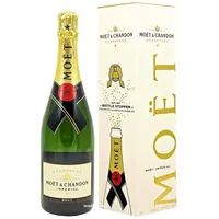 Champagne Moet Chandon Brut Imperial  0,75 Liter 12% vol. Gift Set mit Stopper!