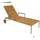 deluke Sonnenliege SOFIE 200 x 60 x 80 cm Silber