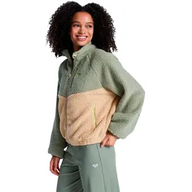 Roxy Boundless Spirit Fleece Mit Durchgehendem Reißverschluss - Oil Green - XL